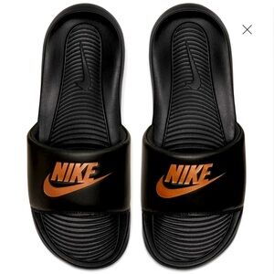 EUC: NIKE slides with rose gold logo | 7